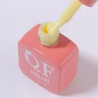 Гель лак для ногтей, однотонный, трехфазный, 10 мл, LED/UV, желтый (203)