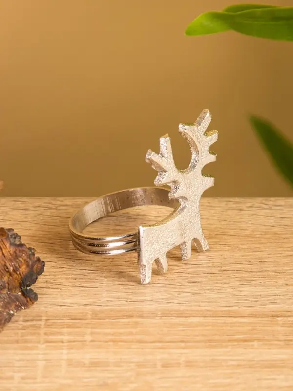 Кольцо для салфеток "Оленёнок" алюминий 5х4х5 см