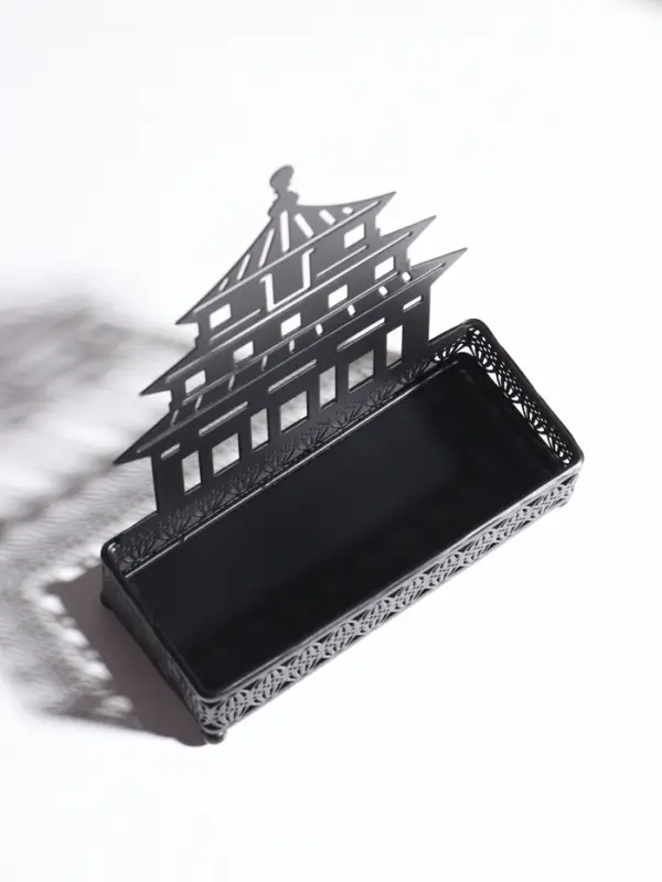 Подставка для мелочей металл &laquo;Дворец&raquo;, чёрный, 6.3&times;14.5&times;18.5 см