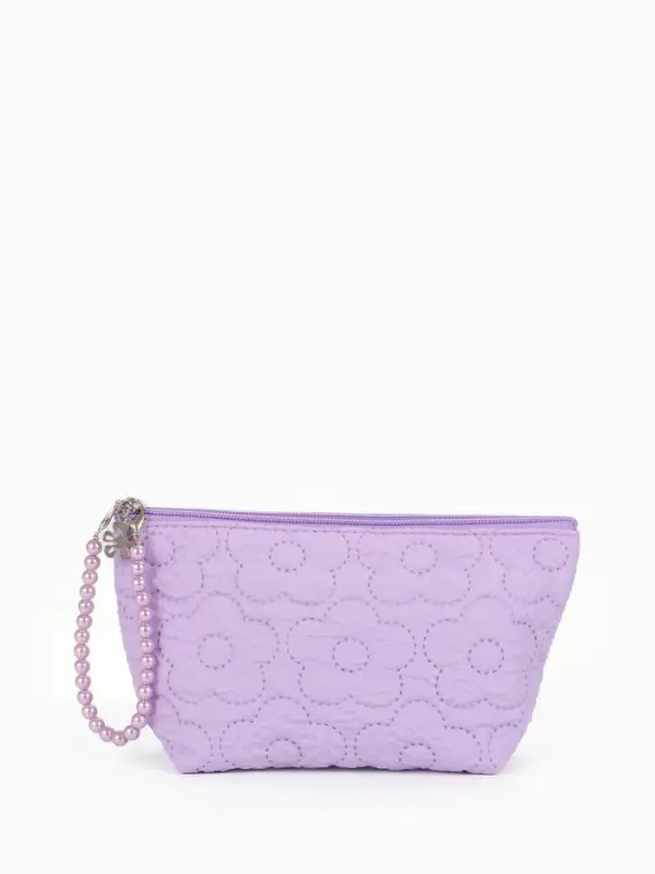 Косметичка дор Цветок 22*6*16, отд на молнии, сиреневый