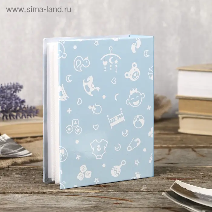 Фотоальбом на 100 фото 10×15 см Baby shoes, для мальчика Фотоальбом на 100 фото 10×15 см Baby shoes, для мальчика