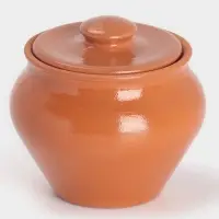 Горшочек под жаркое с крышкой Вятская керамика &laquo;Терракота&raquo;, 700 мл, оранжевый
