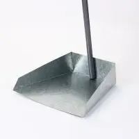 Совок для мусора 23&times;24 см, ручка 83 см, оцинковка 0.5 мм