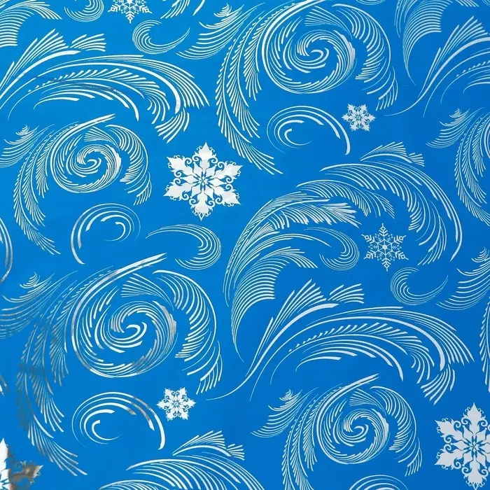 Плёнка упаковочная голография «Узоры», 100 х 70 см