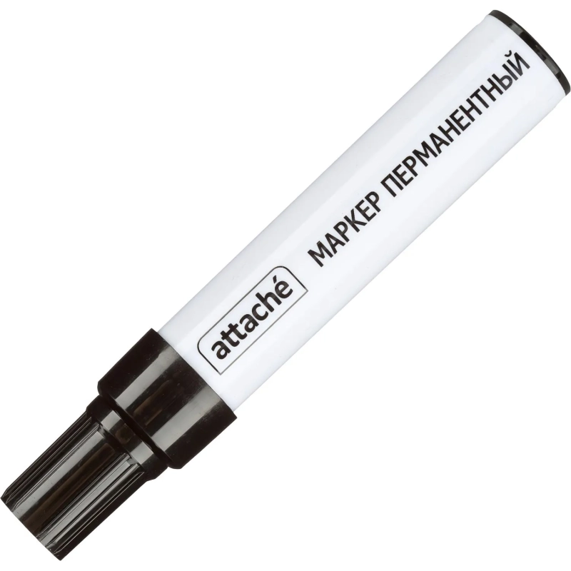 Маркер перманентный ATTACHE чёрный 3-10мм