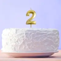 Свеча для торта, цифра &laquo;2&raquo;, 11.5&times;2.3 см