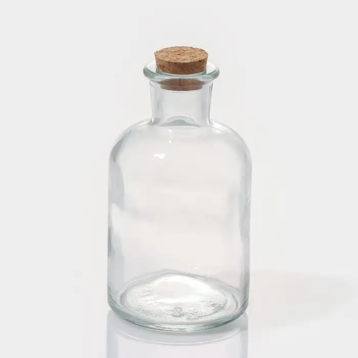 Набор баночек для специй Доляна &laquo;Парфе&raquo;, 125 мл, 5.8&times;10.4 см, с пробковой крышкой, 12 шт., стекло