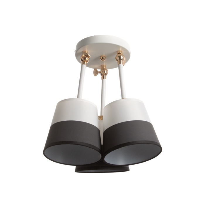 Люстра Люстра "Селена" 3хЕ27 40Вт бело-золотой 54х54х25 см