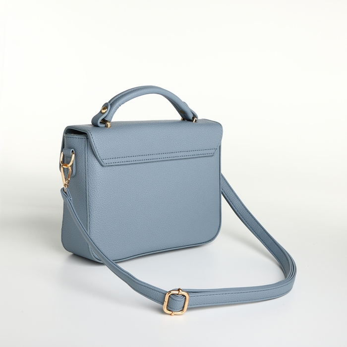 Сумка женская на клапане, TEXTURA, маленький размер, цвет голубой Сумка женская на клапане, TEXTURA, маленький размер, цвет голубой