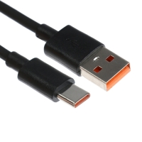 Кабель Eltronic Type-C - USB, 2.4 А, 1 м, зарядка + передача данных, пакет, черный