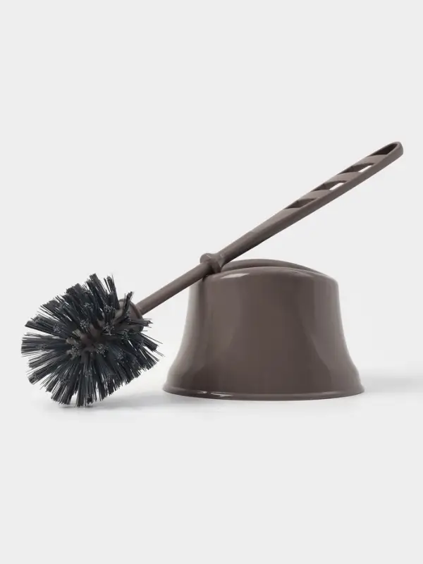 Ёршик для унитаза &laquo;Капри&raquo;, 14&times;12.5&times;37 см, с подставкой, коричневый