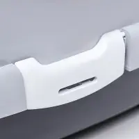 Туалет-домик для кошек закрытый с дверцей 43&times;32&times;33 см, серый