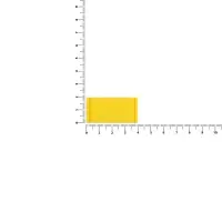 Лейбл из ПВХ Dzeta, XS, желтый