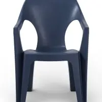 Кресло садовое Decorona DeForma, 55&times;53.5&times;78.5 см, пластиковое, цвет графитовый шторм