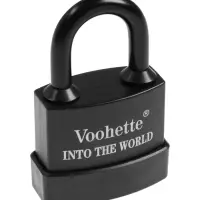 Замок навесной, 55 мм, медный цилиндр, влагозащищенный, короткая дужка, 3 ключа МИКС