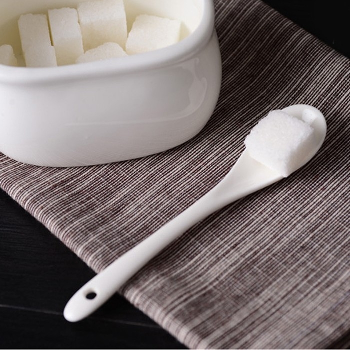 Набор фарфоровых ложек Доляна &laquo;Эстет&raquo;, 6 предметов, 11&times;2,6&times;1 см, цвет белый