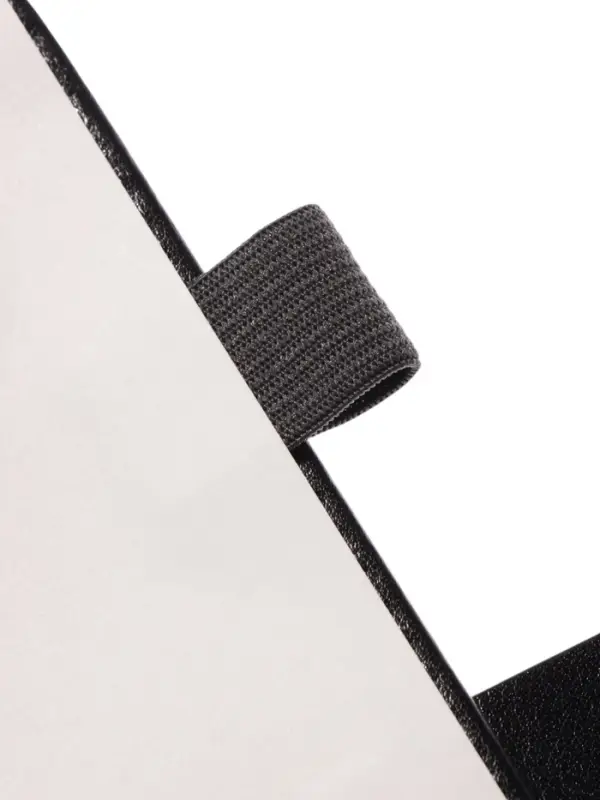 Ежедневник недатированный формат А5, с хлястиком, 112л, линия, держатель, пвх, Черный Ежедневник недатированный формат А5, с хлястиком, 112л, линия, держатель, пвх, Черный