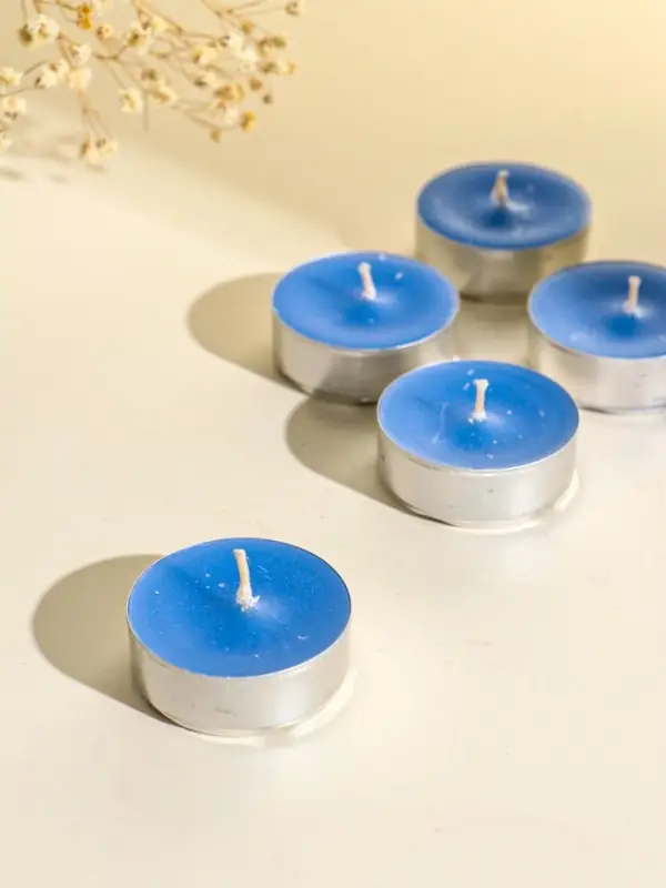 Набор ароматических чайных свечей 12 шт, d 37 мм, 15 гр, 4 часа горения, утренняя роса Набор ароматических чайных свечей 12 шт, d 37 мм, 15 гр, 4 часа горения, утренняя роса