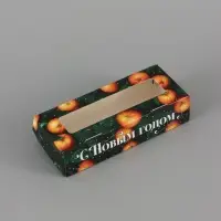 Коробка подарочная, самосборная &laquo;Мандарины&raquo;, 17&times;7&times;4 см
