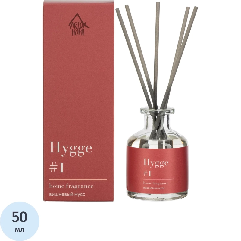 Аромадиффузор с палочками Hygge #1 Вишневый мусс 50 мл АР 100-013