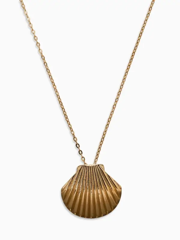 Кулон Кулон "Ракушка" вонголе, цвет золото 50+удл