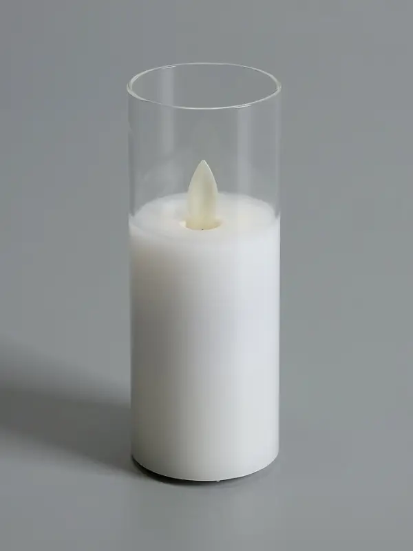 Светодиодная свеча Светодиодная свеча "Белая" 14х5.5 см, AAx2 (не в компл.), Т/БЕЛЫЙ