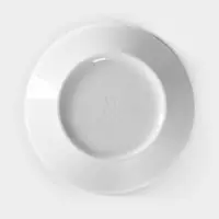 Блюдце Добрушский завод &laquo;Бельё&raquo;, d=14 см, фарфор, белое