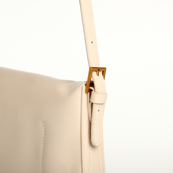 Сумка женская на клапане TEXTURA, средний размер, цвет молочный Сумка женская на клапане TEXTURA, средний размер, цвет молочный