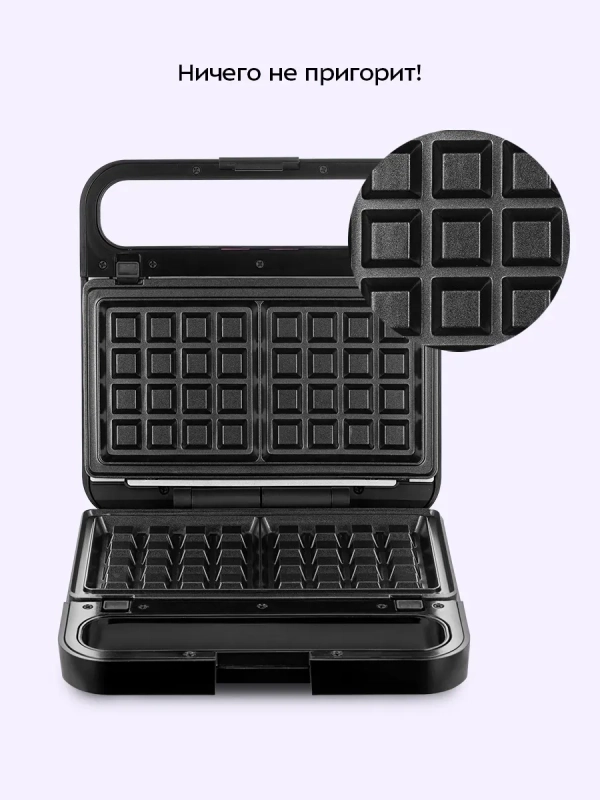 Электрическая вафельница КТ-4608 - 850 Вт Электрическая вафельница КТ-4608 - 850 Вт