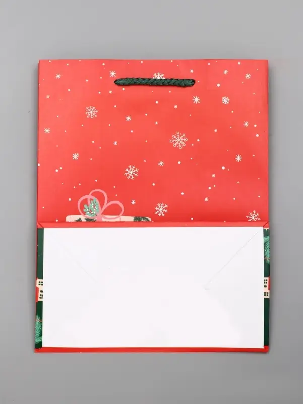 Пакет подарочный ламинированный, Пакет подарочный ламинированный, "Подарки" , 18 х 10 х 22,3 см