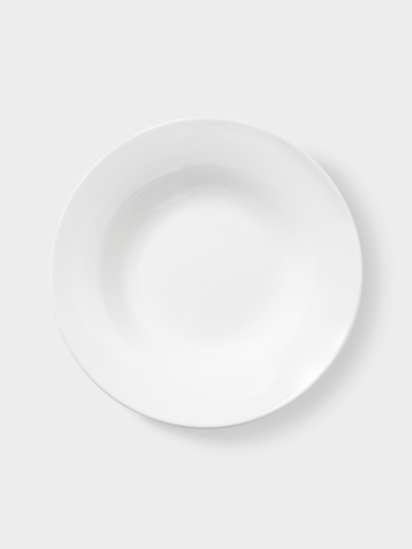 Тарелка глубокая Hanna Knövell, d=20.4 см, фарфор, белая