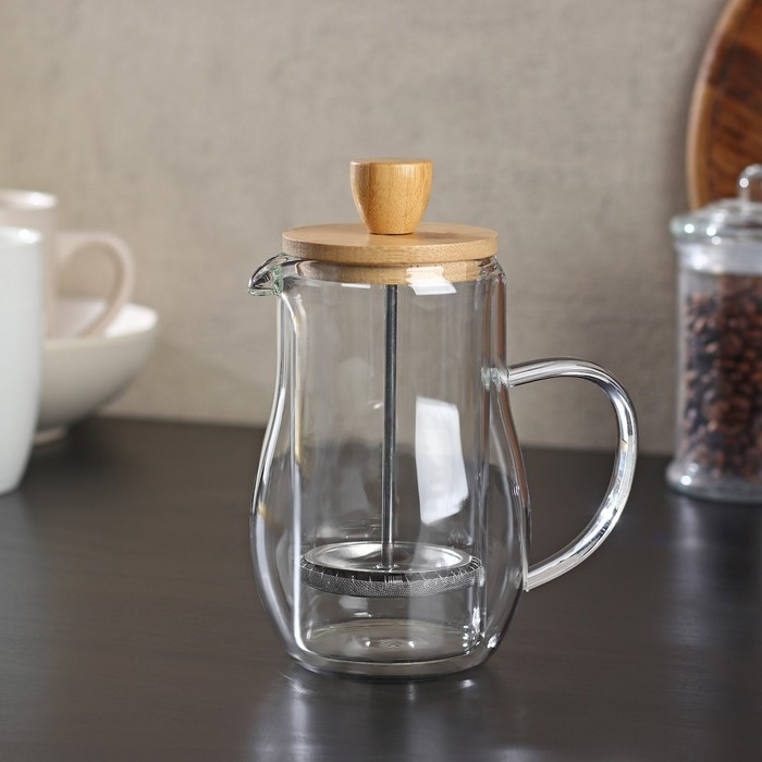 Чайник заварочный френч - пресс «Гуру», 400 мл Чайник заварочный френч - пресс «Гуру», 400 мл