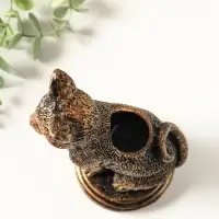 Подсвечник на 1 свечу &laquo;Кошка&raquo;, 17&times;10&times;8 см, под бронзу