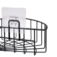 VETTA Полка настенная, угловая, металл, 26x19x8 см, черный