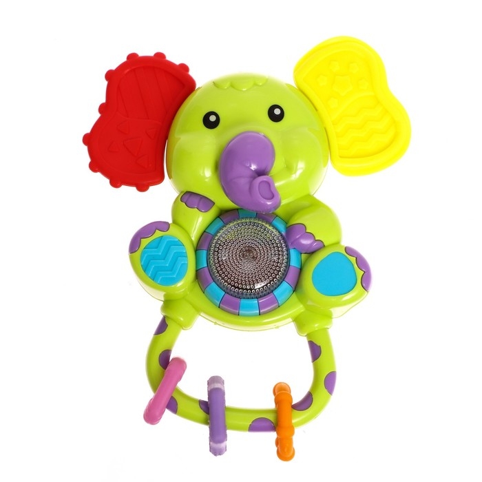 Музыкальная погремушка, звук, свет, цвета МИКС Музыкальная погремушка, звук, свет, цвета МИКС