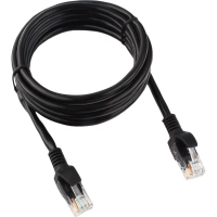 Патч-корд UTP Cablexpert PP12-2M/BK кат.5e, 2м, чёрный