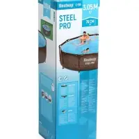 Бассейн каркасный Steel Pro, 305&times;76 см, круглый, цвет ротанг, 561JE Bestway
