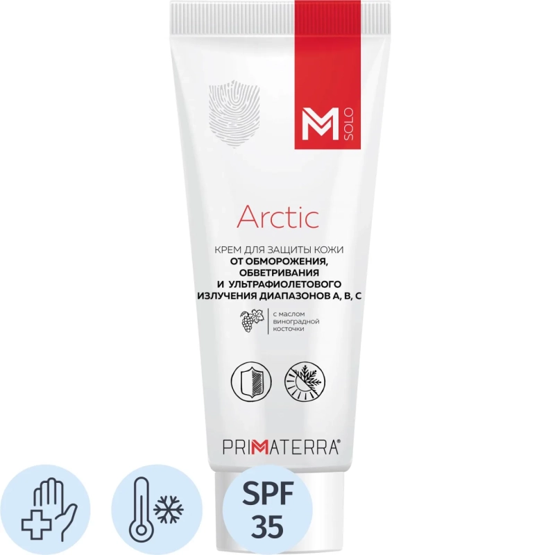 Крем защитный М SOLO Arctic для лица и рук от низк темп и УФ 100мл