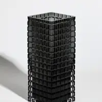 Ваза для цветов &laquo;Валери&raquo;, кубики, 24.5&times;10 см, стекло, серая