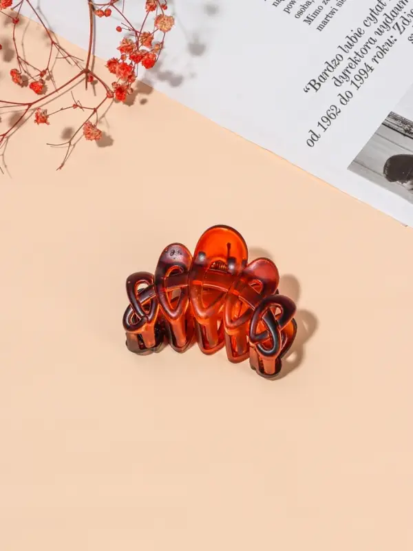 Крабик для волос &laquo;Джастин&raquo;, петельки, 6 см, МИКС