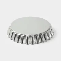 Форма для выпечки, d=21.2 см, h=4 см, жесть, серебристая