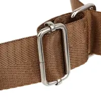 Ошейник для животных тм VETTA, нейлон, хаки/беж, обхват шеи 30-45см