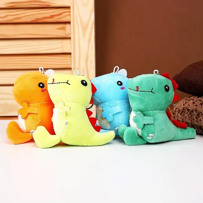 Мягкая игрушка «Дино», на брелоке, 10 см, цвета МИКС Мягкая игрушка «Дино», на брелоке, 10 см, цвета МИКС