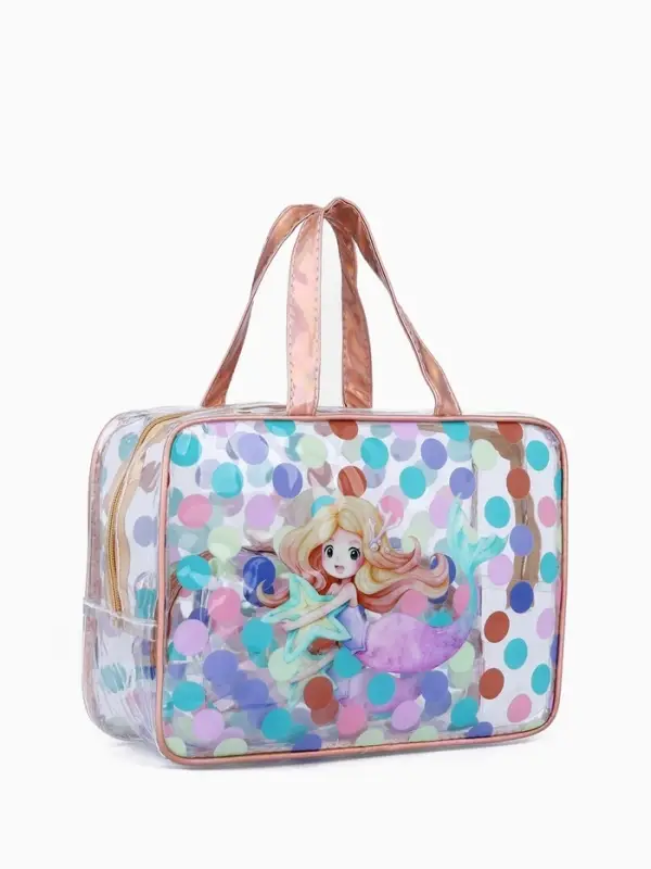 Набор косметичек для бассейна 2 в 1 &laquo;Русалка&raquo;, с рисунком, разноцветный