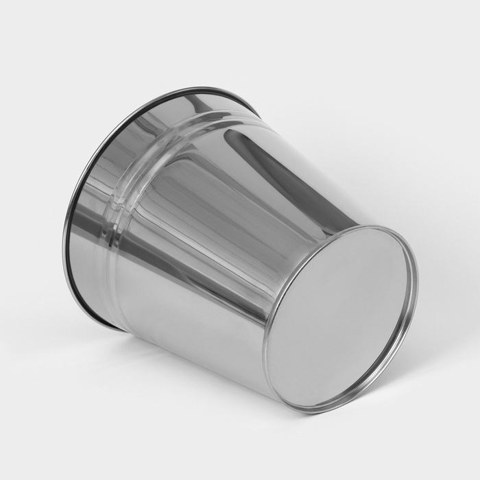 Вазон без ручек, 5 л, h=20,5 см, нержавеющая сталь, ГОСТ Вазон без ручек, 5 л, h=20,5 см, нержавеющая сталь, ГОСТ