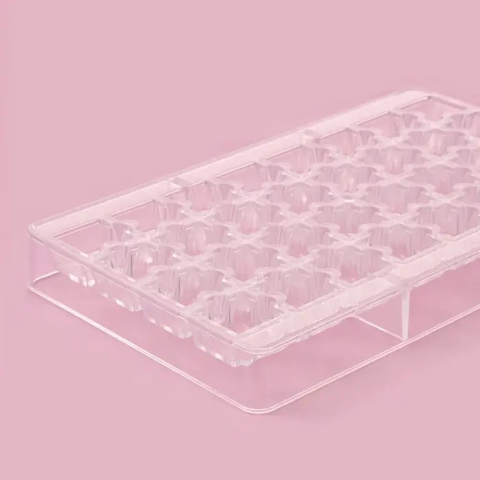 Форма для конфет и шоколада &laquo;Пазлы&raquo;, 20&times;12&times;2.5 см, 32 ячейки 2&times;2&times;0.8 см, пластик, прозрачная