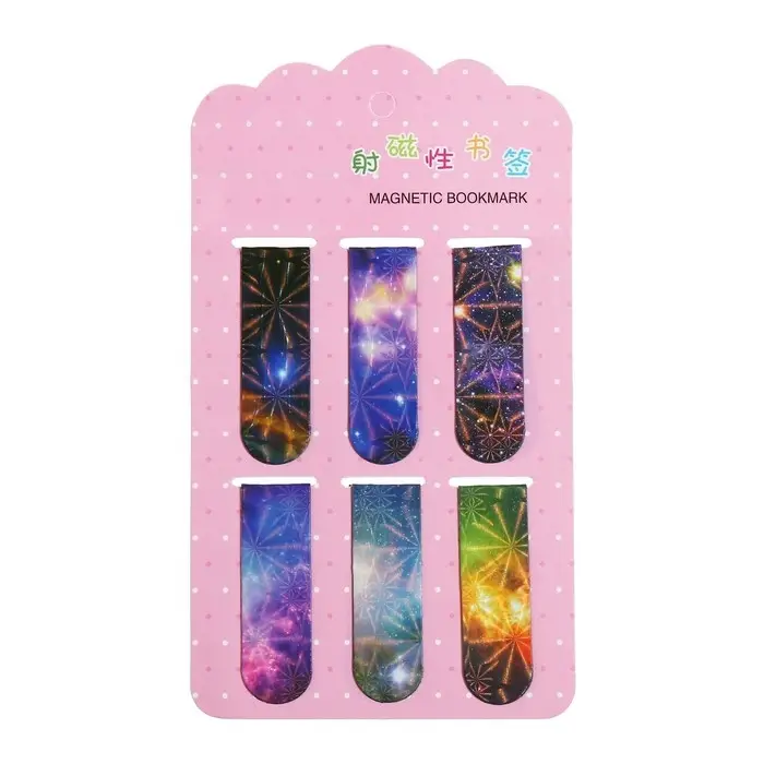 Набор магнитных закладок для книг Calligrata 6 штук, Набор магнитных закладок для книг Calligrata 6 штук, "Вселенная", МИКС