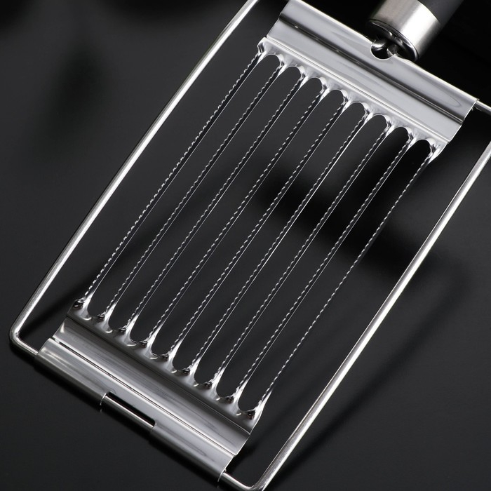 Яйцерезка Доляна Venus, нержавеющая сталь, цвет чёрный Яйцерезка Доляна Venus, нержавеющая сталь, цвет чёрный