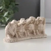 Фигура «Черепахи ничего не вижу, не слышу, не скажу, не делаю», 13×4.5×5.5 см, слоновая кость