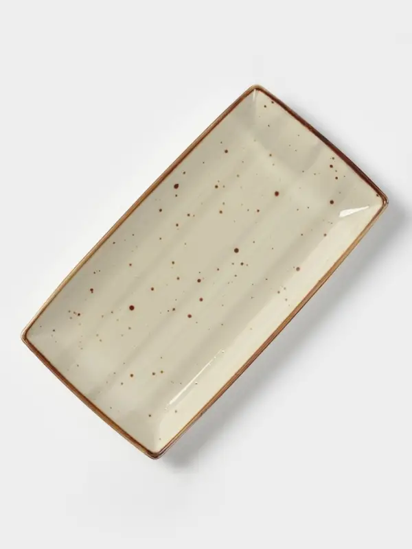 Блюдо сервировочное Magistro Mediterana, 24&times;13&times;2.5 см, фарфор, бежевое